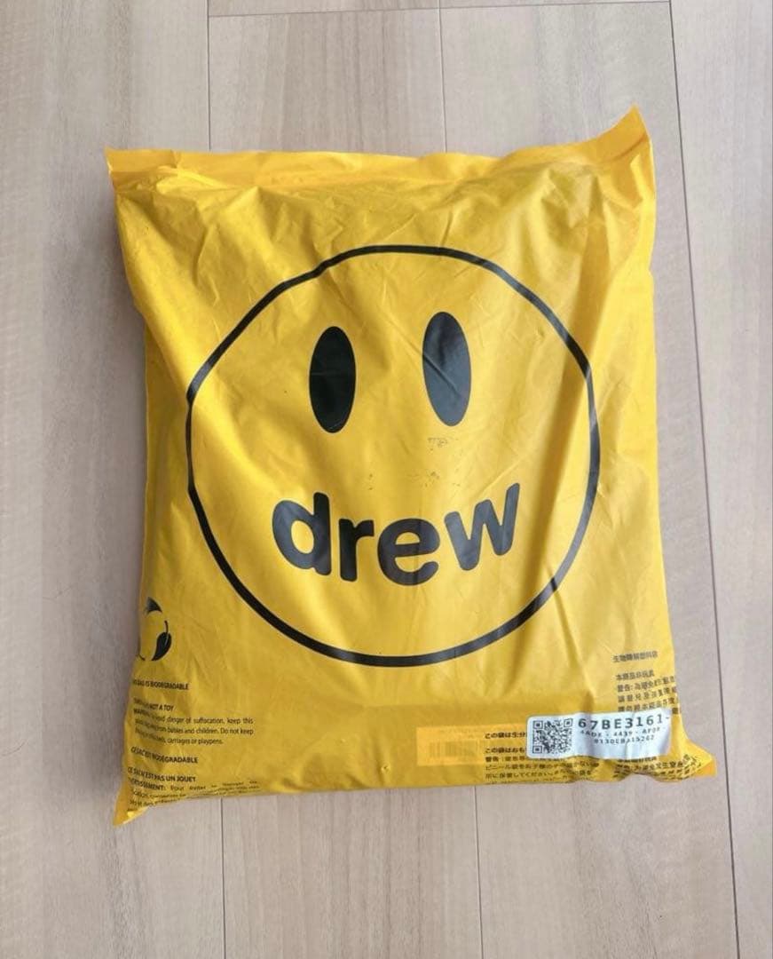 正規品 drew house スマイリーフェイスパーカー フード付き black