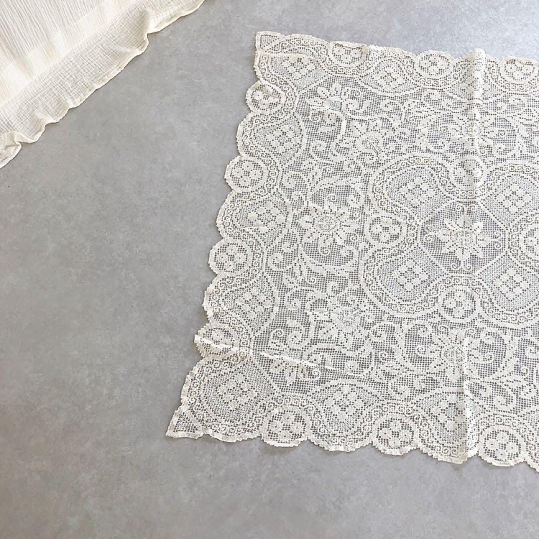 大判 (テーブルクロス大) アンティークレース