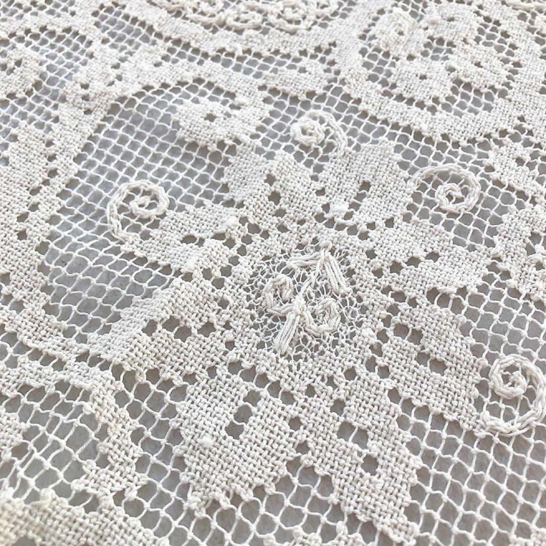 大判 (テーブルクロス大) アンティークレース