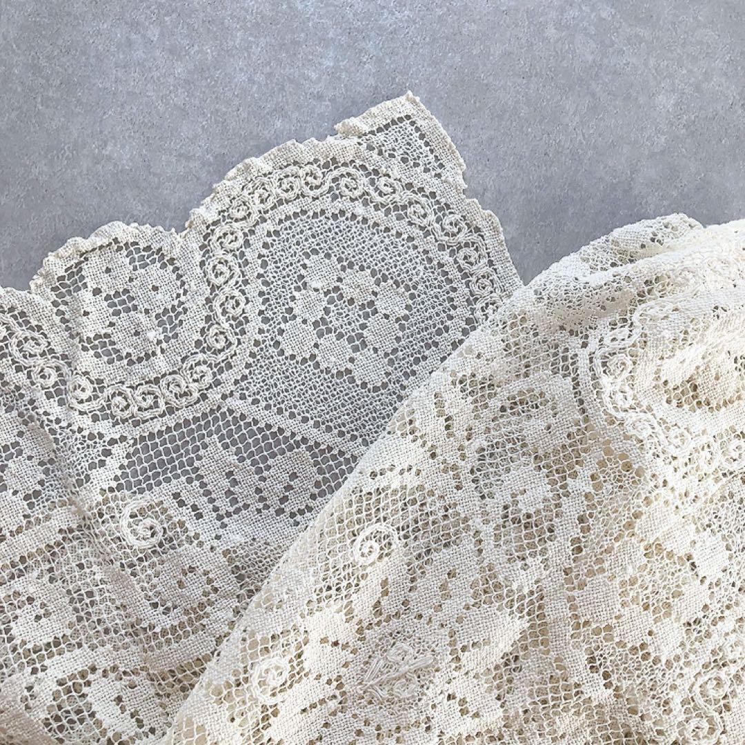 大判 (テーブルクロス大) アンティークレース