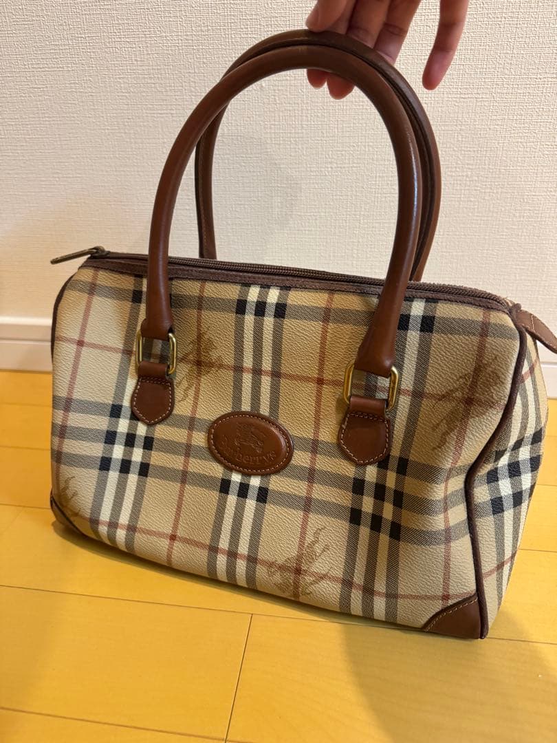 Burberry ノバチェックミニボストンバッグ