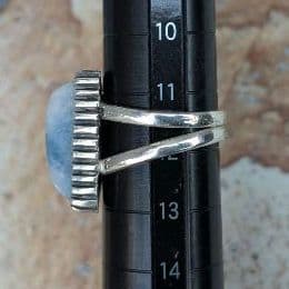 ハンドメイドの入りコン沢翡翠リング　コン沢リング　一点物