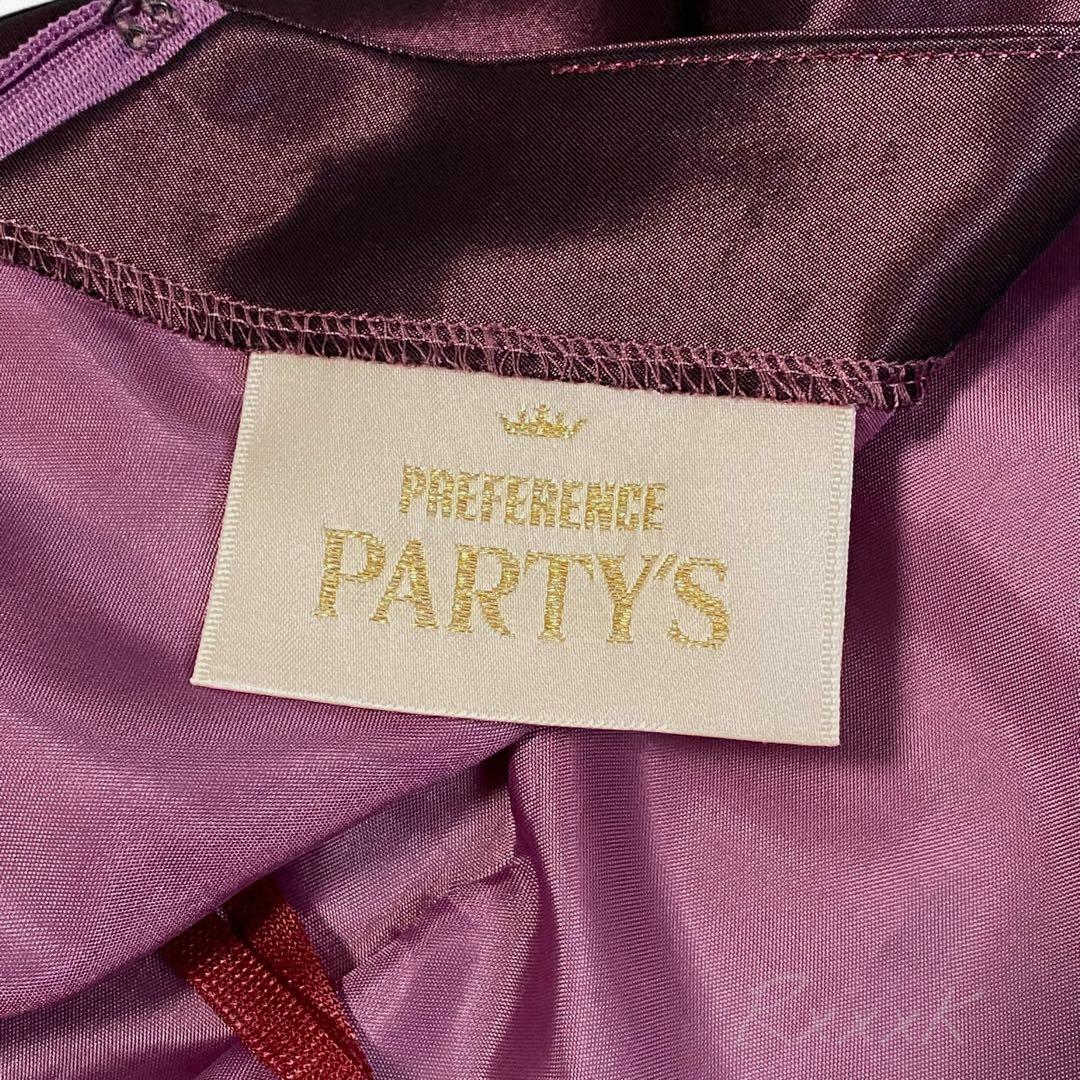 PREFERENCE PARTY'S 高級 ロングドレス 光沢 ワインレッド 赤