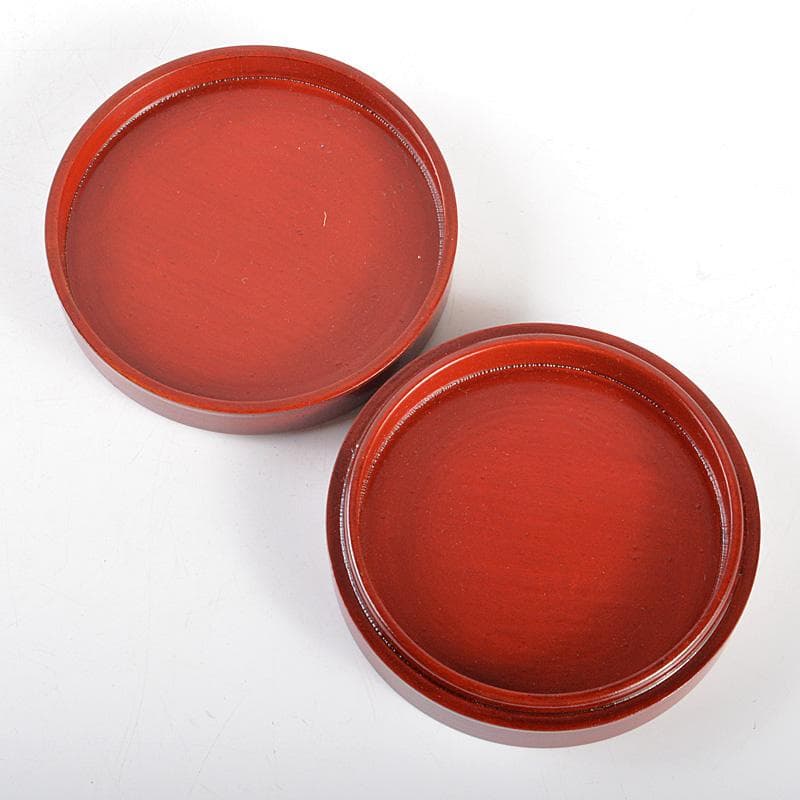 讃岐漆器　後藤盆　後藤良三作　丸香合　堀内宗完(兼中斎)書付箱　C　R5153