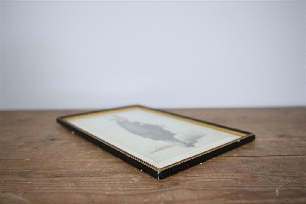 英国アンティーク古いパロディプリント絵/壁飾り/ウォールアート(87-278)