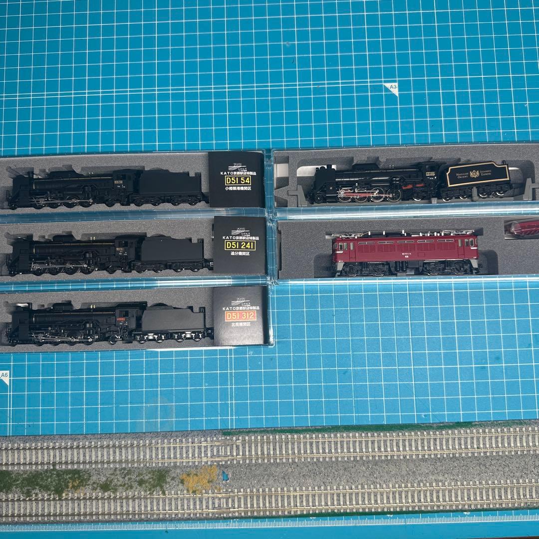 KATO京都駅店特製品　D51、ED75、D51
