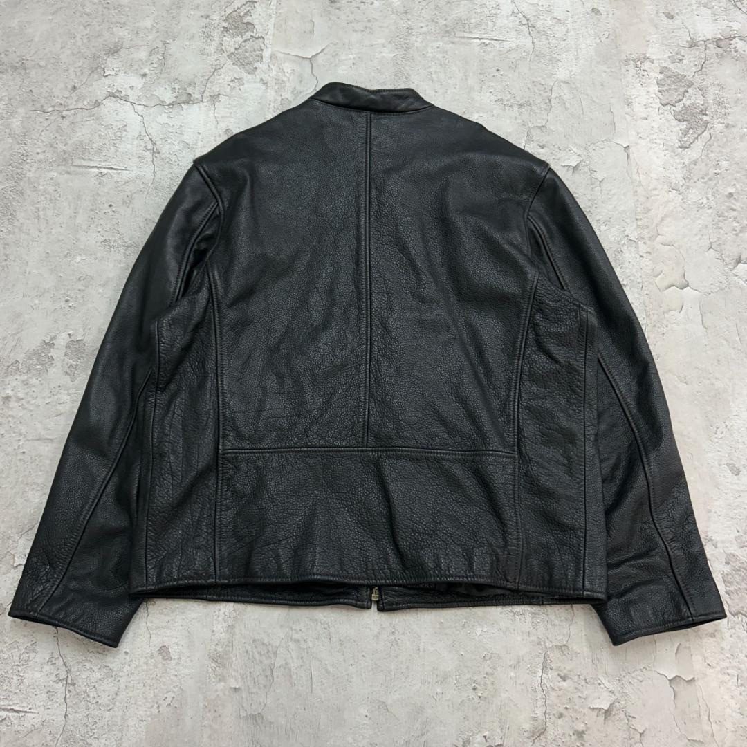 .*.様 DOCKERS　レザージャケット　シングル　本革　古着　ブラック　黒