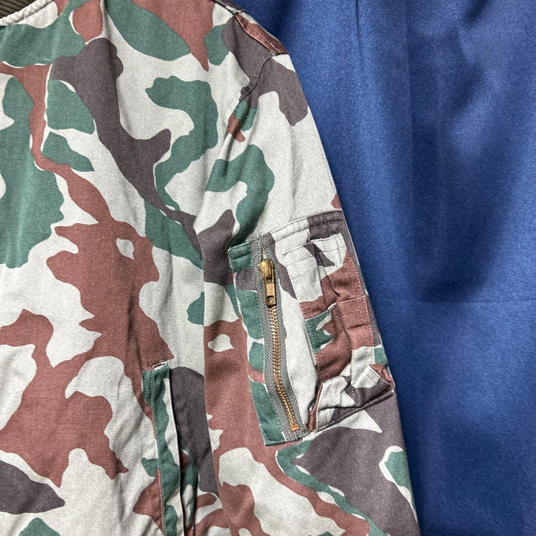 陸上自衛隊 リバーシブル ブルゾン MA-1タイプ 陸士長 パッチ 2型迷彩