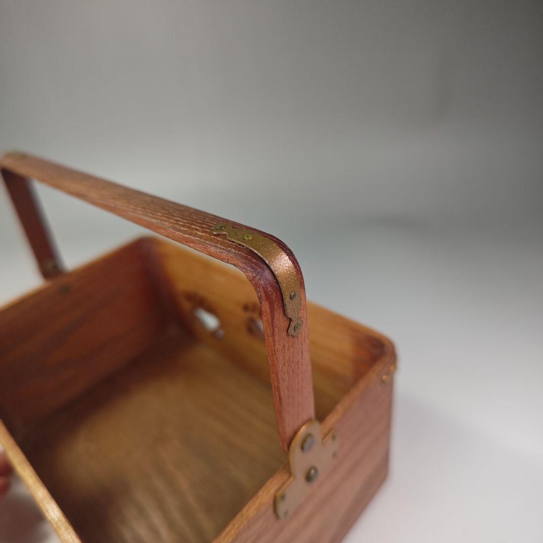 ウ320 煙草盆『大崎雄斉作』『鵬雲斎好桐透か桑手付　莨盆　莨入付　共箱』茶道具