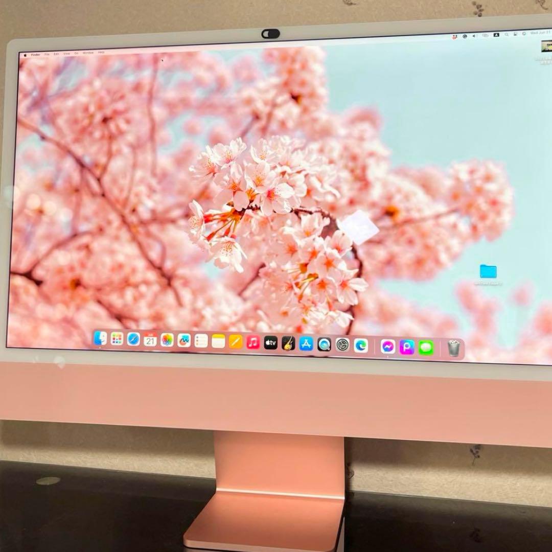 【美品】　iMac 24インチ　M1 256GB 8GB ピンク（元箱あり）