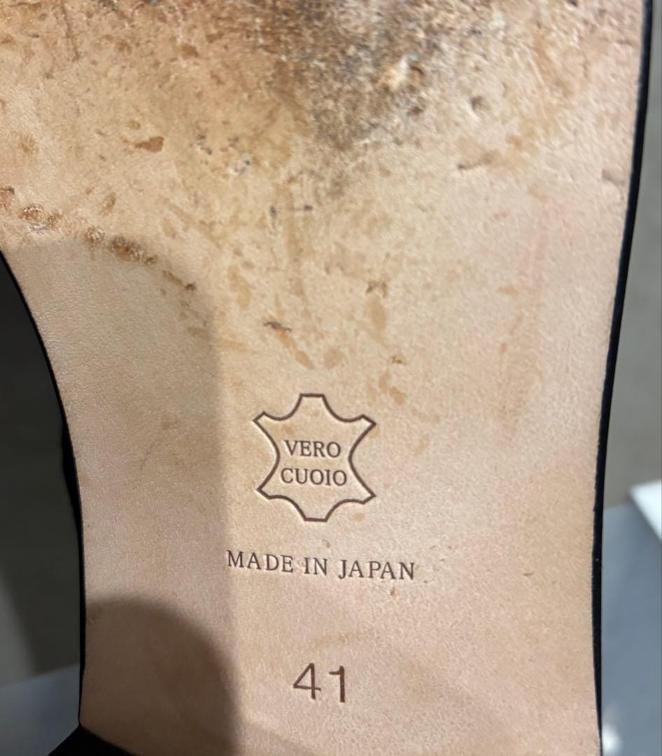 Padrone 黒 レザー ドレスシューズ