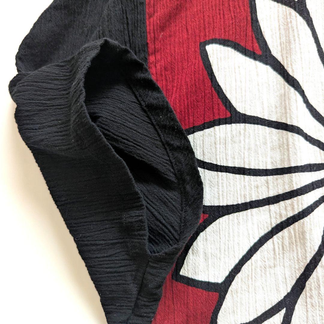 SOUSOU ソウソウ　サルエルパンツ 京都京友禅 高島縮　Ｓ〜М