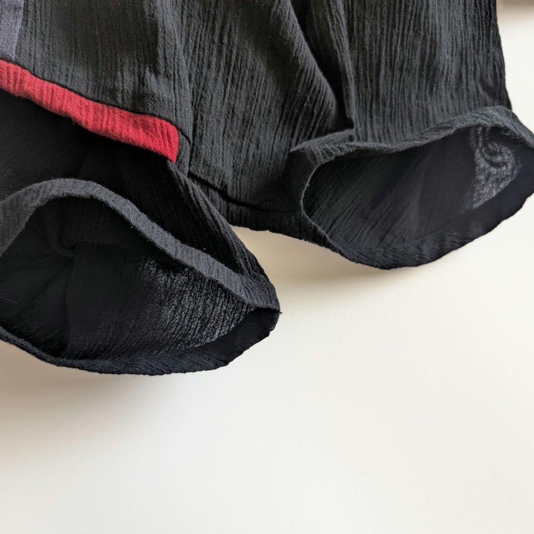 SOUSOU ソウソウ　サルエルパンツ 京都京友禅 高島縮　Ｓ〜М