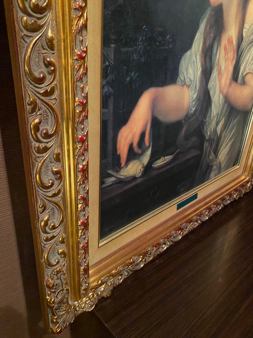 死んだ鳥　肖像画　絵画