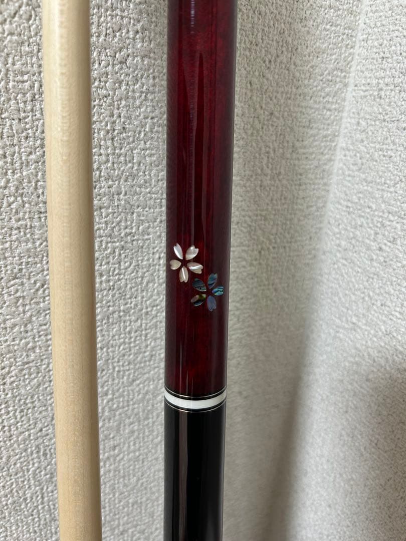 「*」様 桜インレイ　ビリヤードキュー　ラジアル