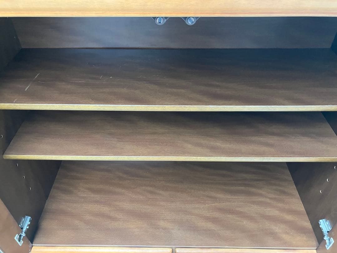 木製 飾り棚 キャビネット 102cm幅