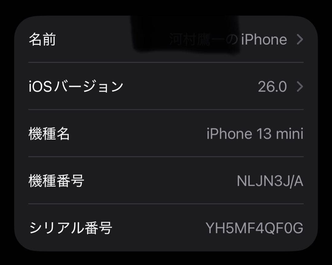 iPhone13 mini ブルー　256GB