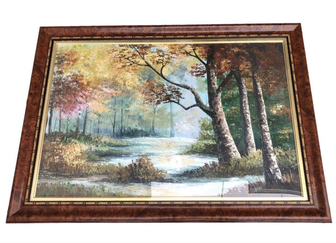 『真作』サルトリ・マリア・ルイサ　風景画 /油絵 油彩画 絵画　イタリア作家