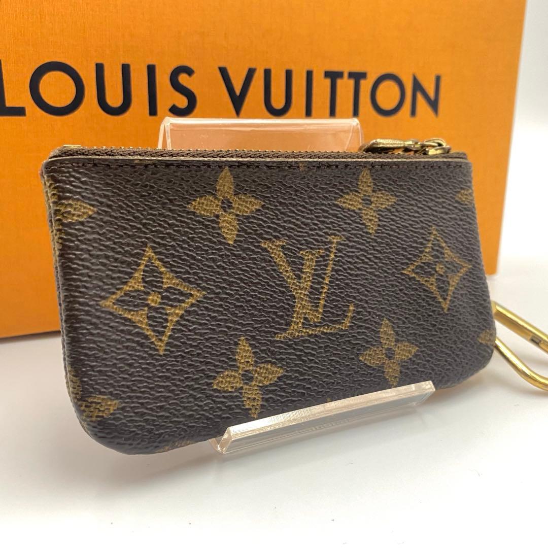 ルイヴィトン モノグラム ポシェットクレ ケース 小銭入れ チェーン