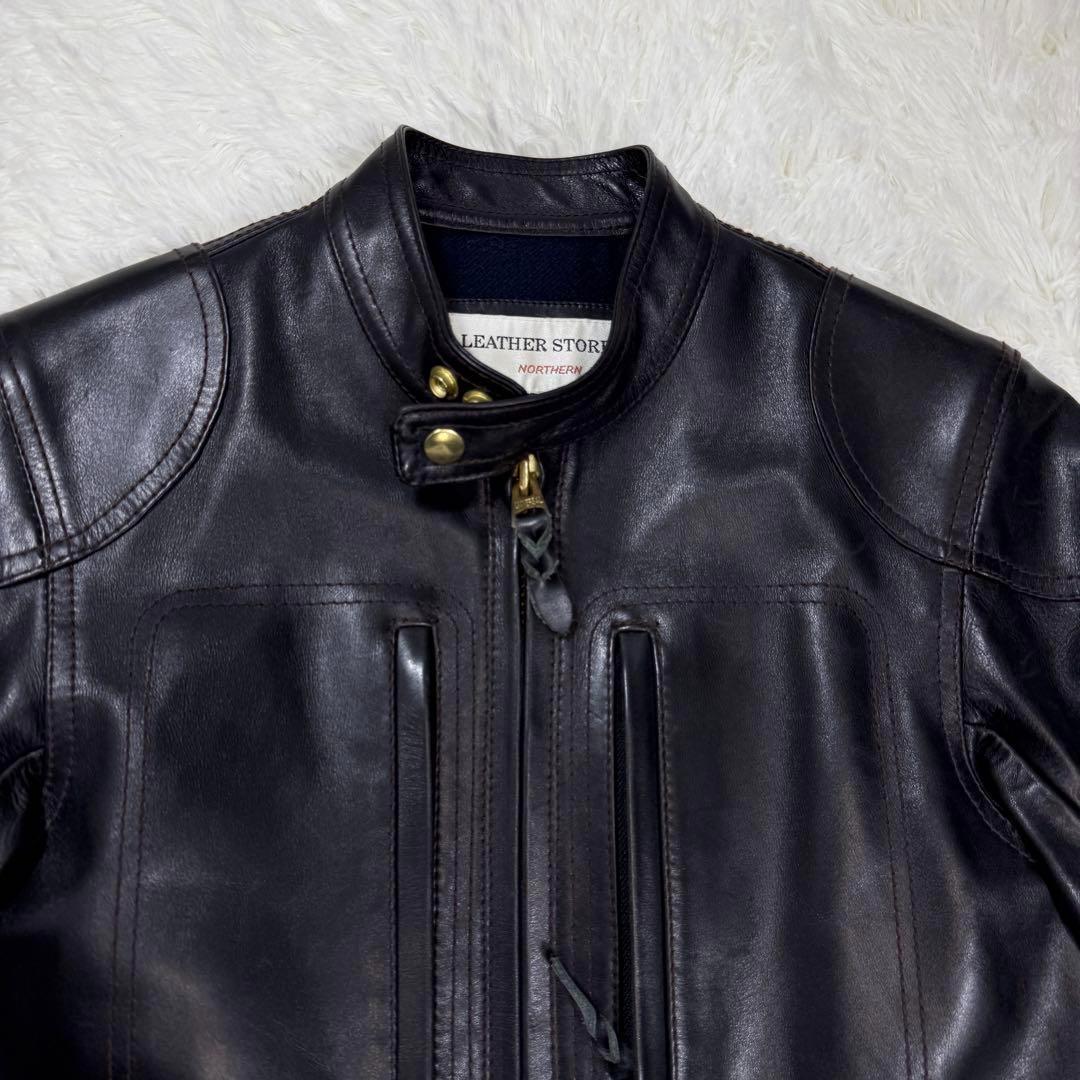 【入手困難⭐︎希少】ノーザンフォックス 肉厚シングルライダースジャケット 激レア