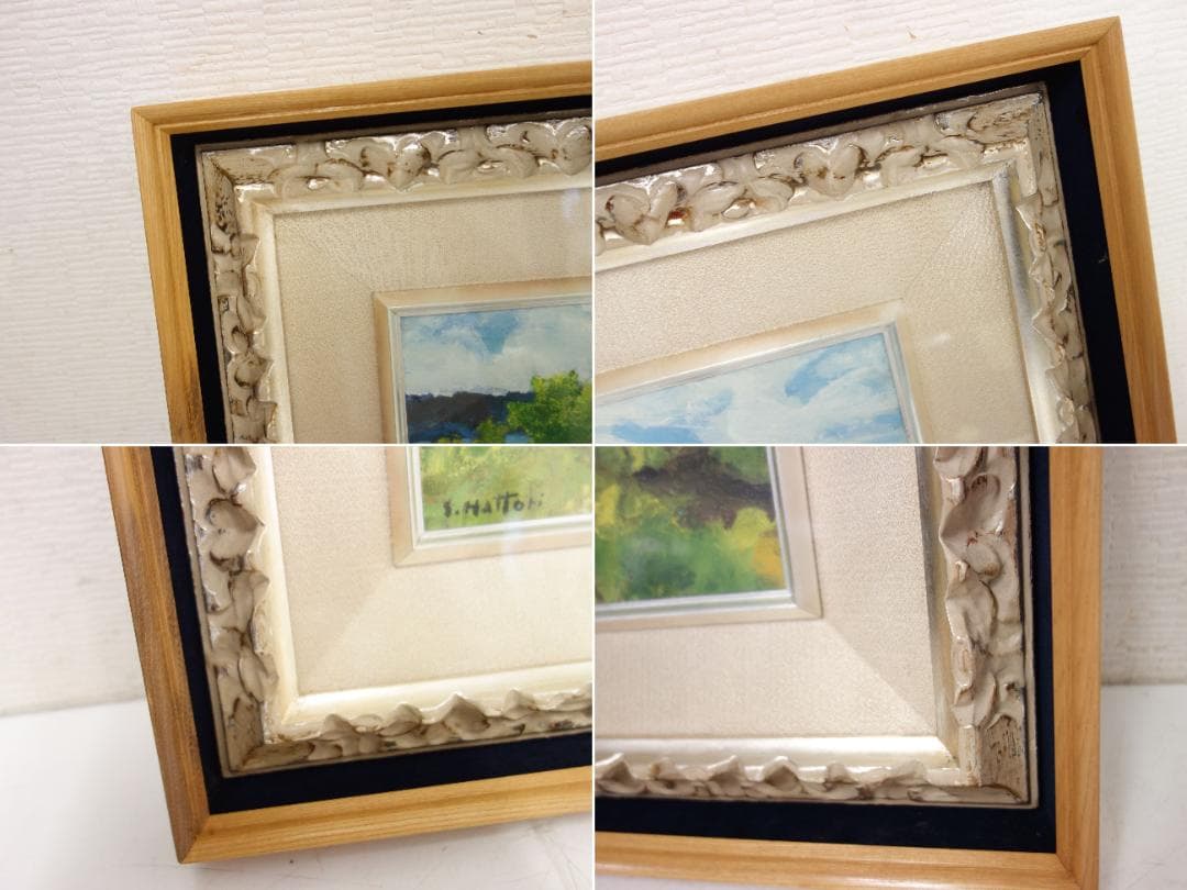 【中古】M▽服部正一郎 油絵 油彩 風景画 鳴門 F3 (37733)