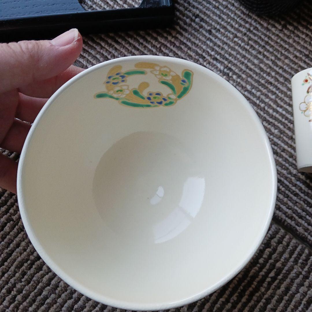 茶道具一式 深緑色茶箱　野点