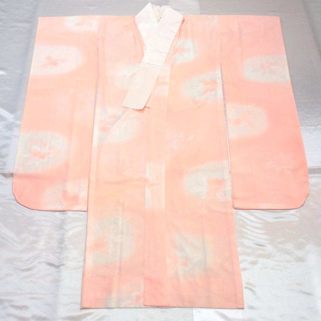 極美品★振袖フルセット　正絹　成人式　振袖　7点　Mサイズ　赤　古典柄　花柄