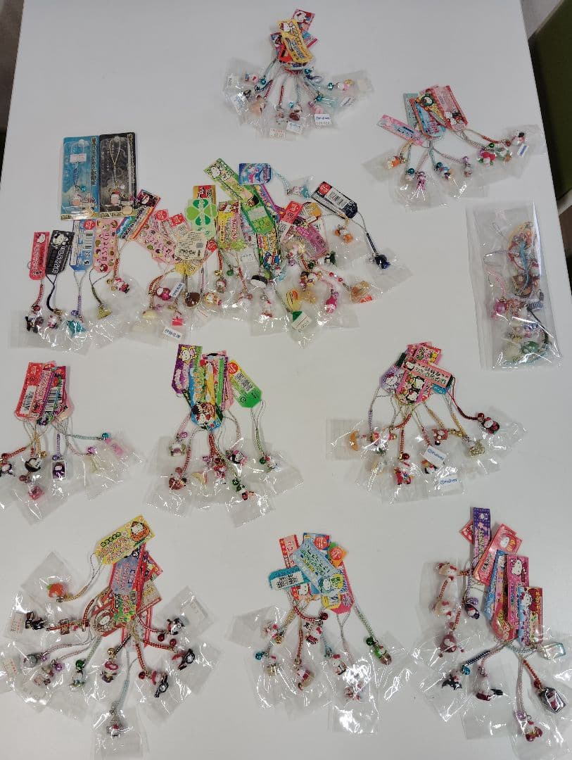 ハローキティ キティ ご当地 根付け ストラップ セット 110個 まとめ売り