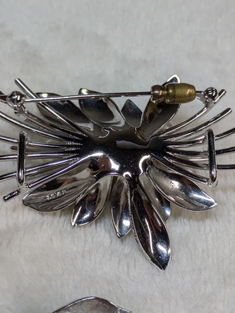 アコヤ真珠　あこや　ミキモト　ブローチ　帯留め　白蝶真珠　マベパール　ネックレス