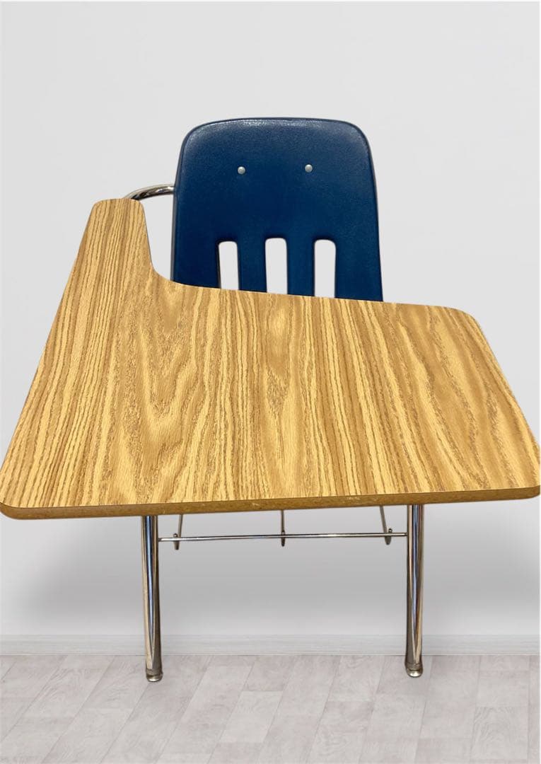 希少　VIRCO ヴァルコ スクール　デスク＆チェア一　学習机　ビンテージ