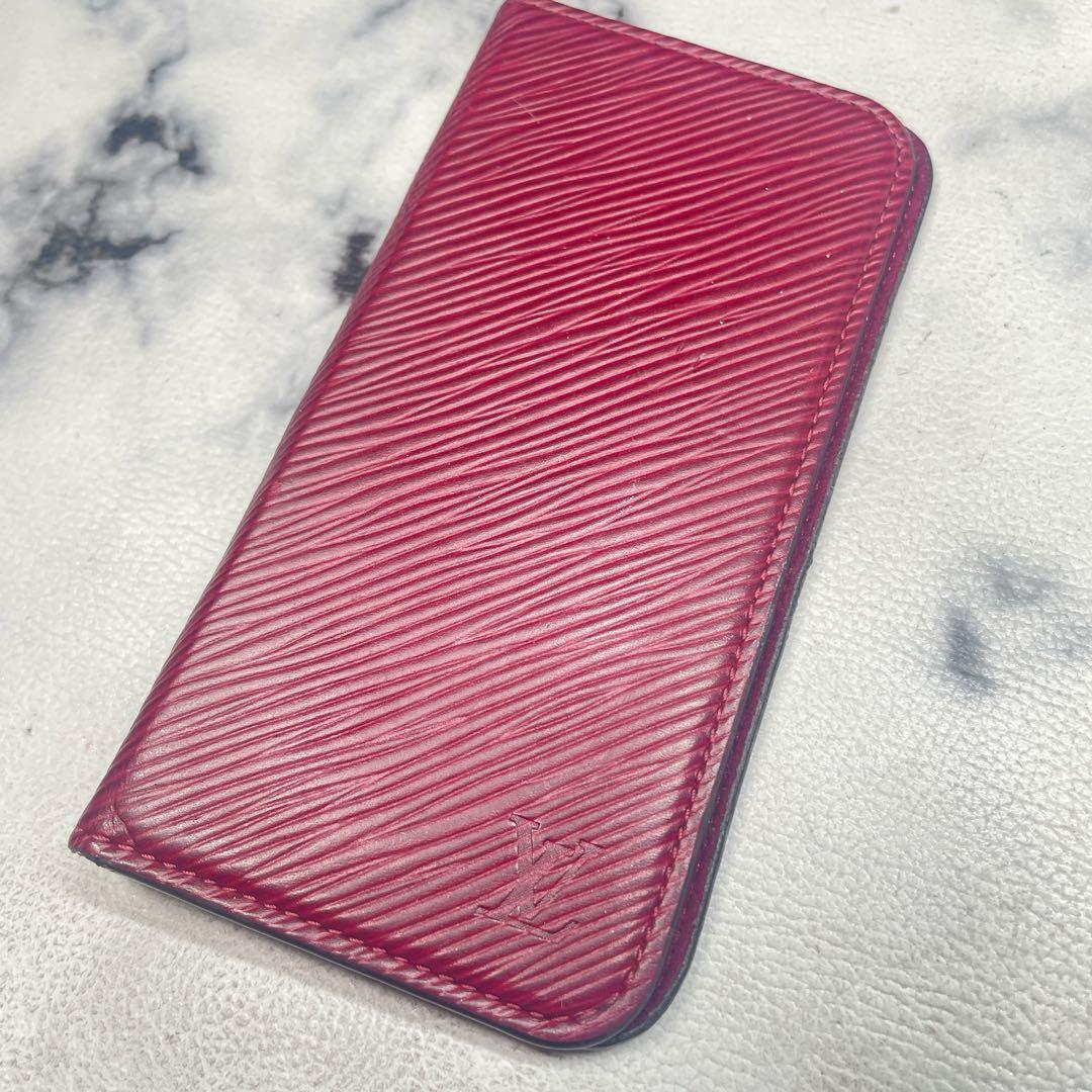 Louis Vuitton 手帳型 iPhoneケース エピフォリオ　レッド