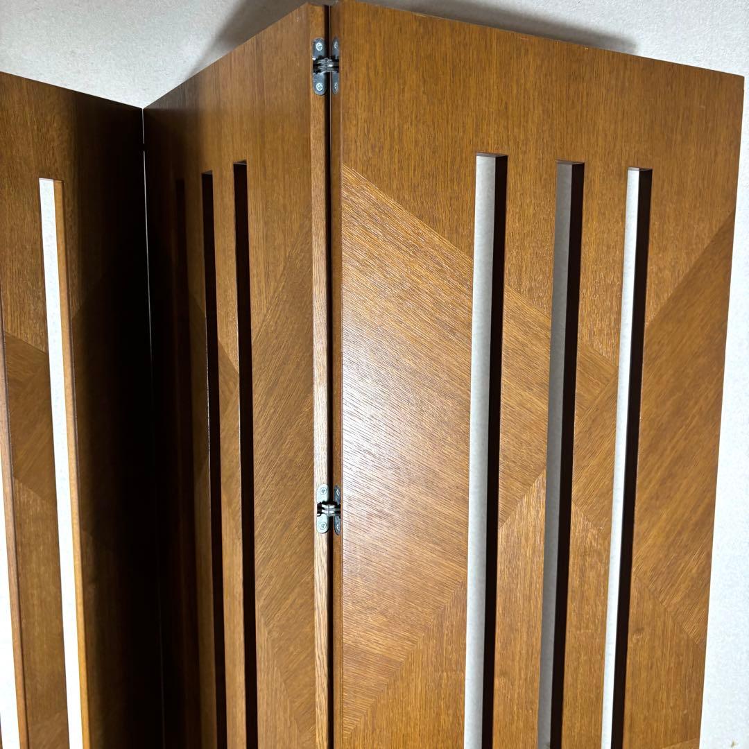 【希少】カンディーハウス　木製　衝立　3連　パーテーション