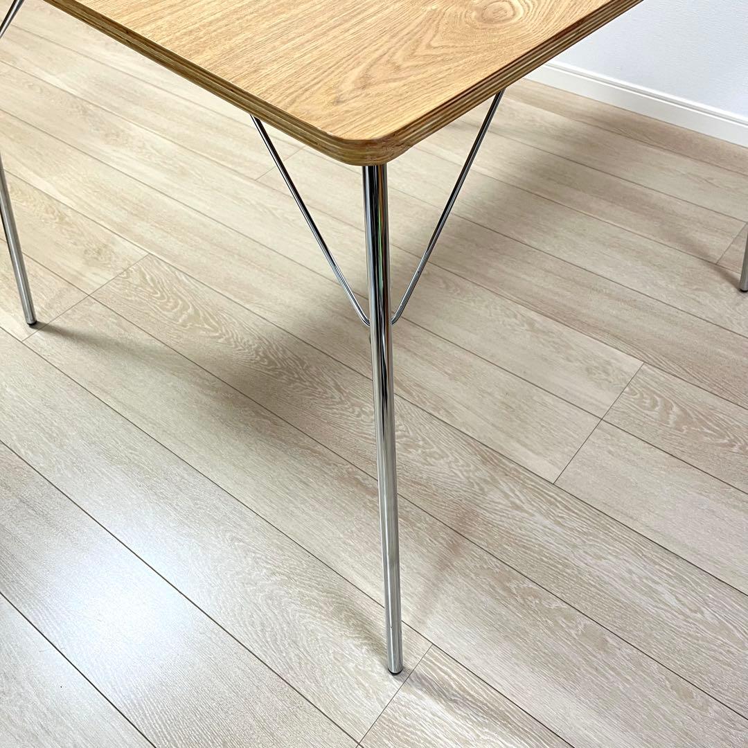 (つ27)イームズ 折りたたみ式 ダイニングテーブル DTM-2 正方形