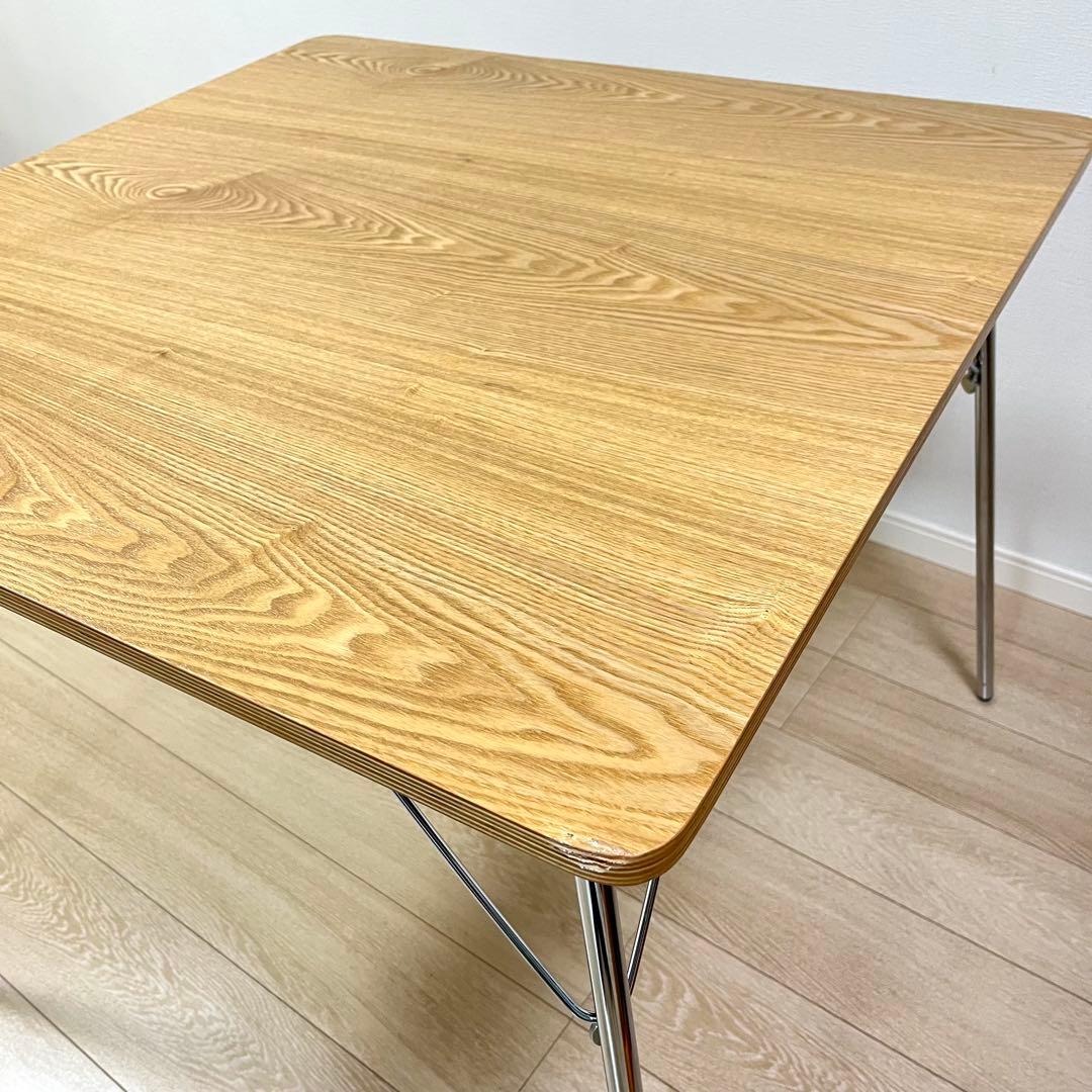 (つ27)イームズ 折りたたみ式 ダイニングテーブル DTM-2 正方形