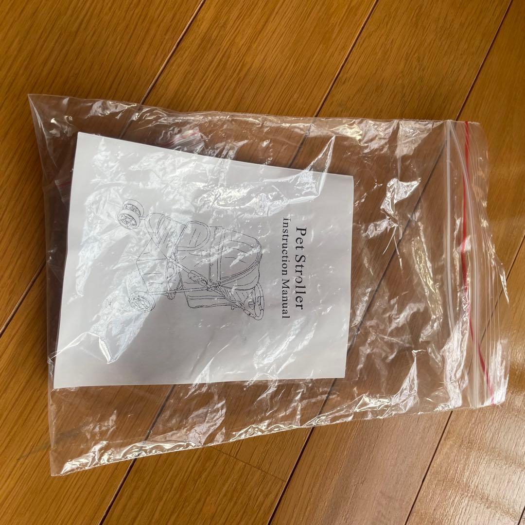 赤　ペットカート ペットバギー　折りたたみ　前輪回転式　おまけ付き