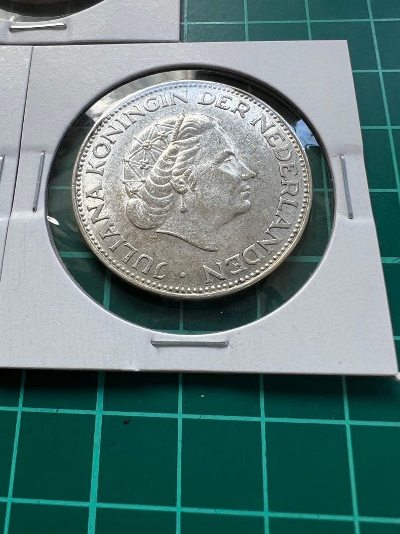 外国銀貨　オランダ2.5G銀貨　3年号