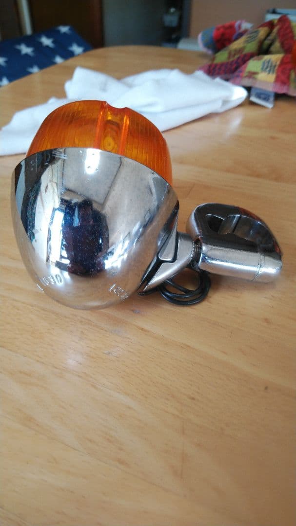 ハーレー ヤンキーウインカー 1つレンズ無しショベルヘッドビンテージ当時物