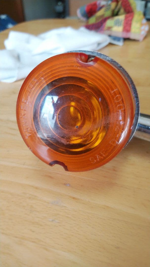 ハーレー ヤンキーウインカー 1つレンズ無しショベルヘッドビンテージ当時物