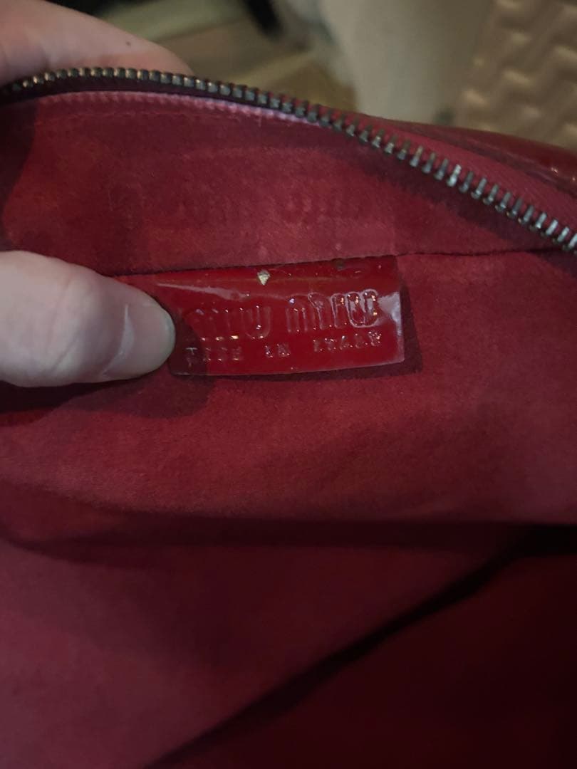 miumiu ミウミウワインレッド ハンドバッグ