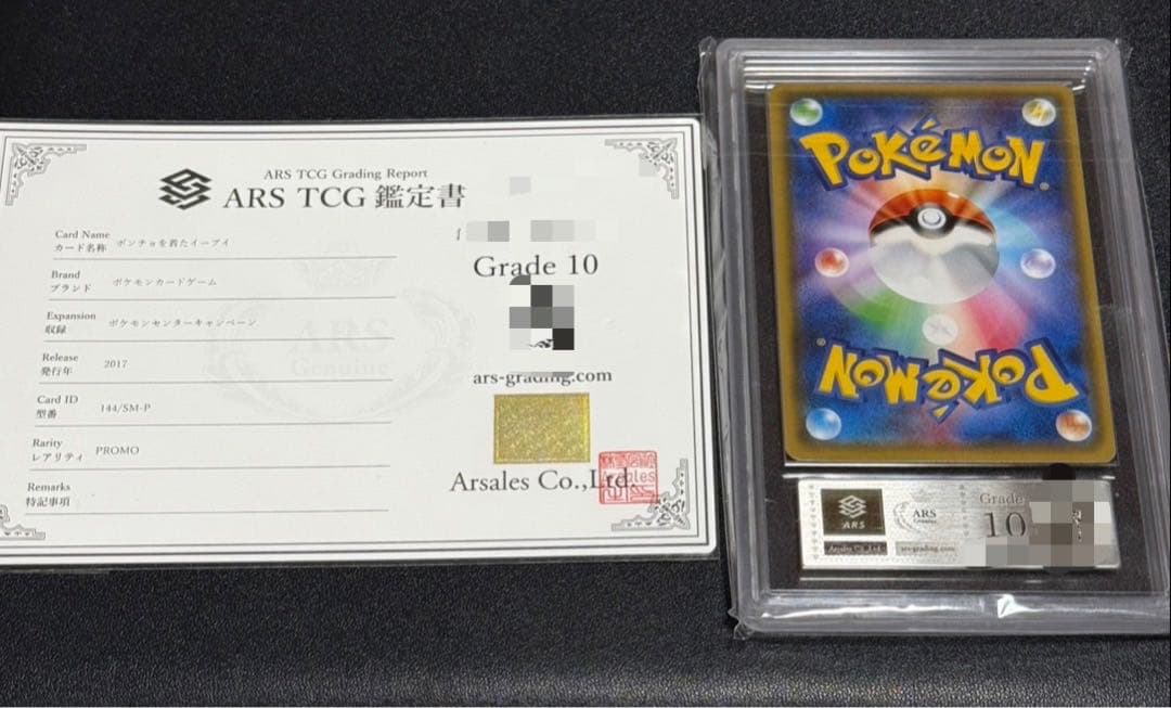 ポンチョを着たイーブイ ARS10 鑑定書付き