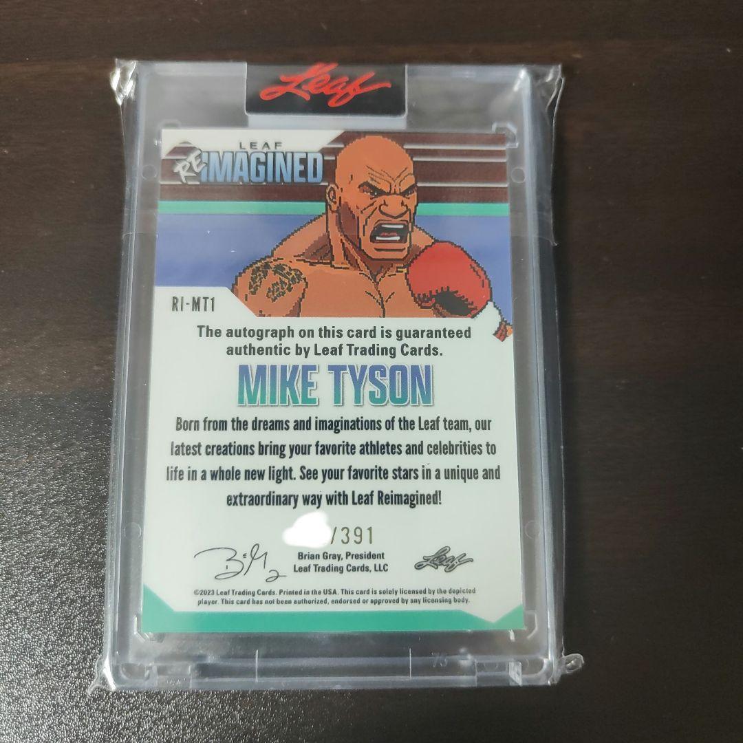 leaf ボクシング　マイク・タイソン　サインカード