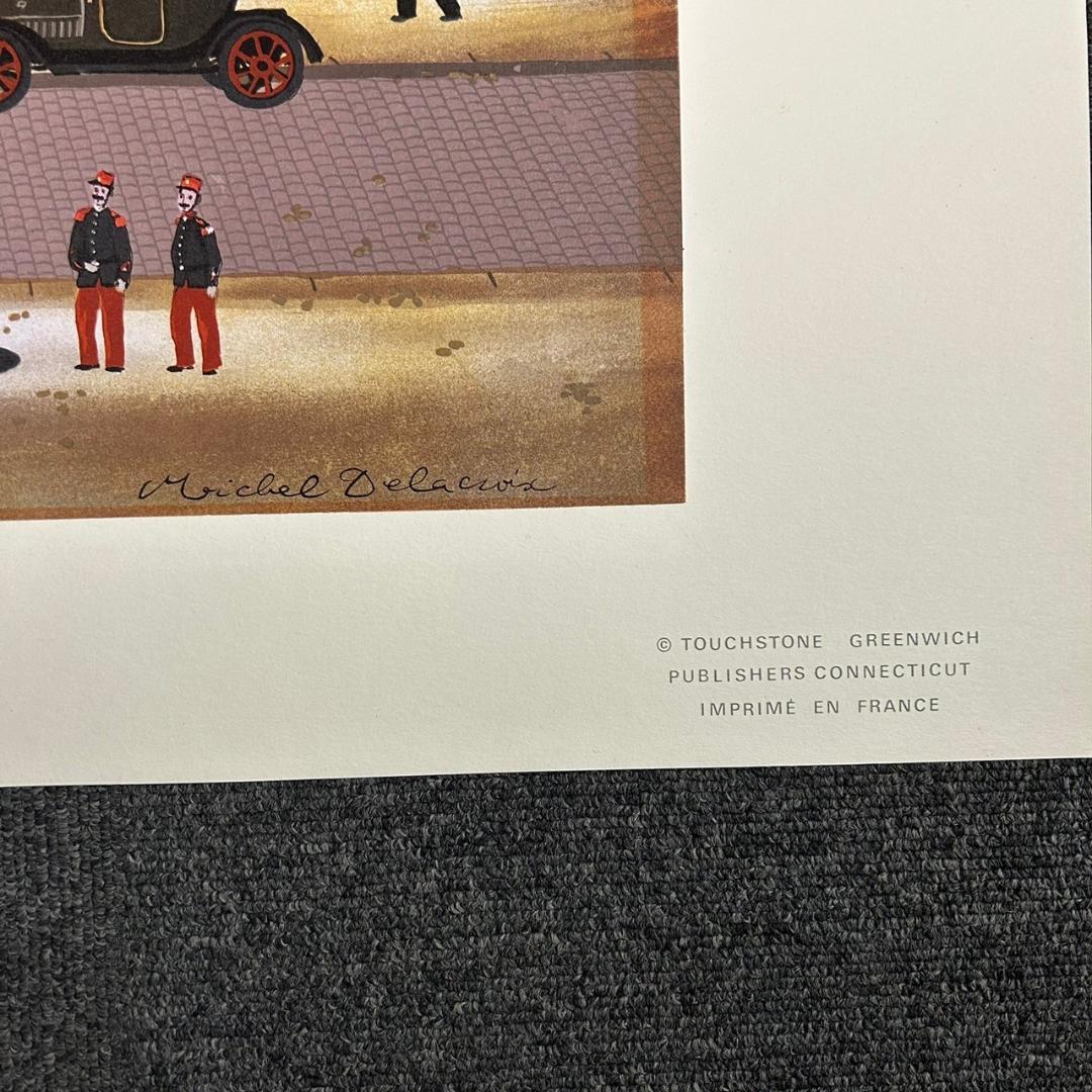 美品 ミッシェル・ドラクロワ「ムーランルージュ」ポスター 額縁入り