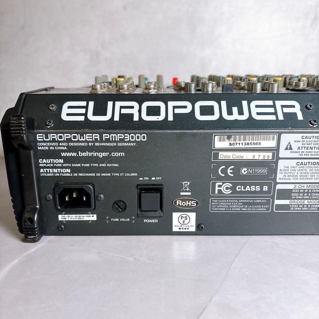 【稼働品】BEHRINGER PMP3000 16chパワードミキサー