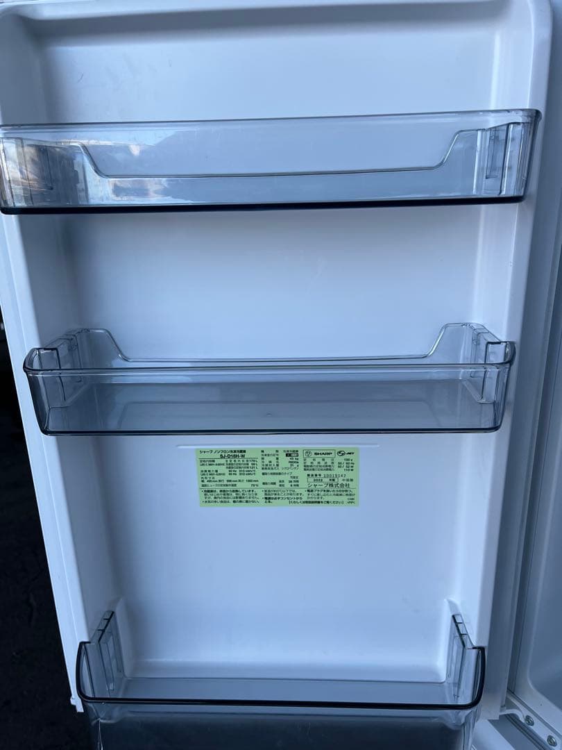 SHARP 中古冷蔵庫 179L 2022年製 形名 SJーD18HーW