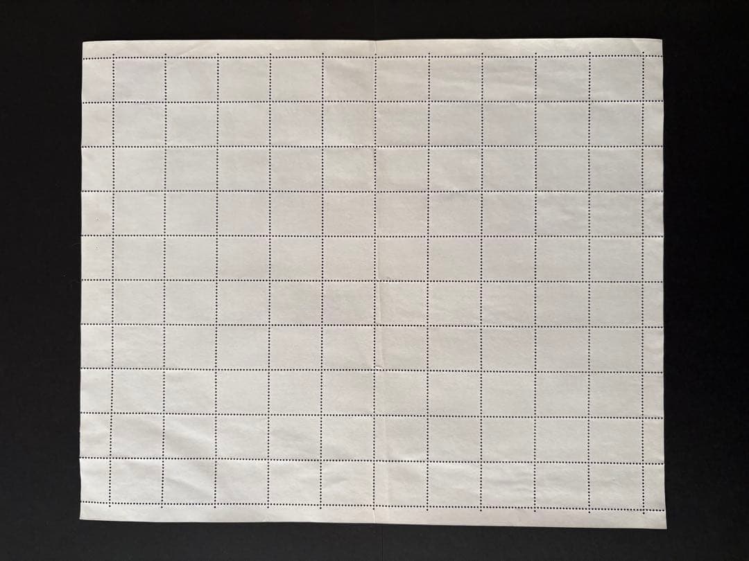 【使用済切手】普通切手　中尊寺けまん　100枚シート　昭和47年　1972年