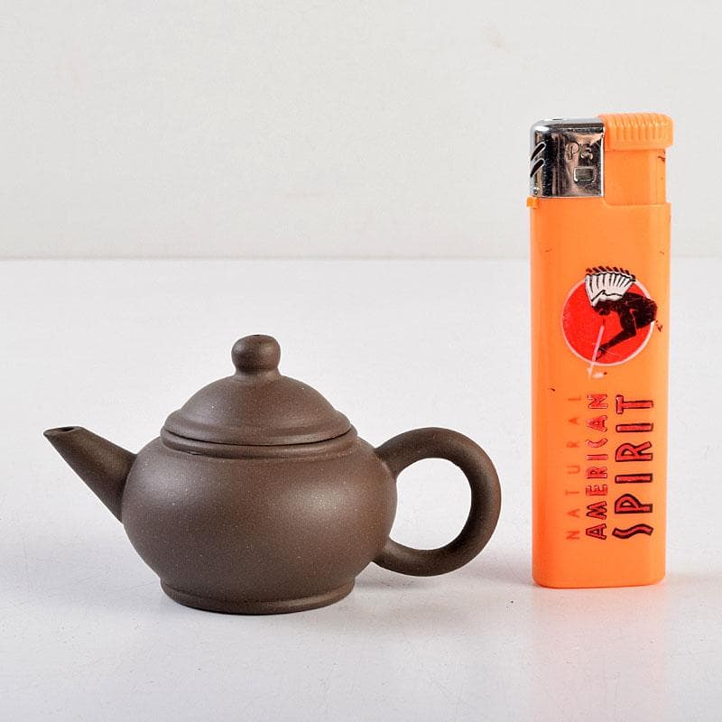 中国　紫砂　紫泥　急須　茶壷　在銘　C　9272