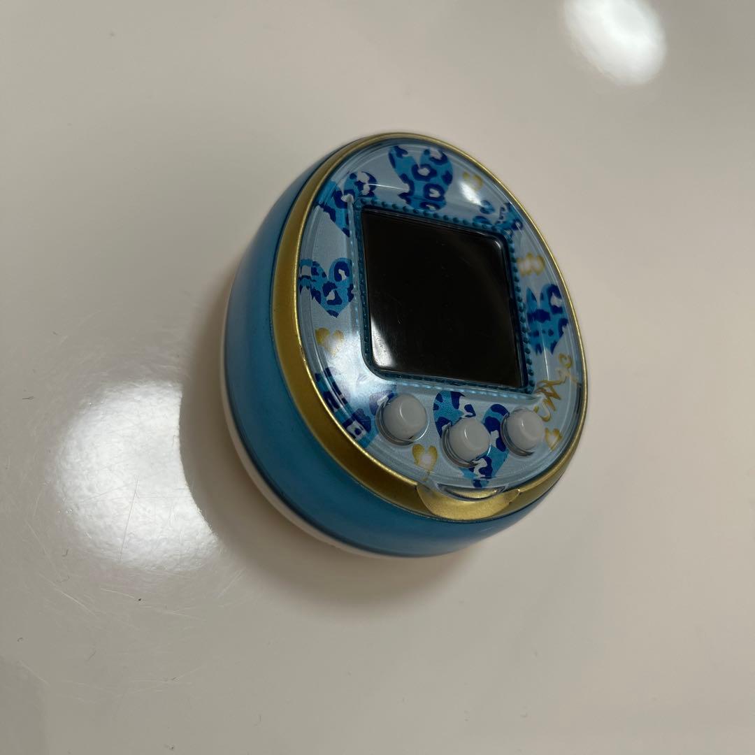 【動作確認済み】たまごっち4U ブルー　ヒョウ柄ハート