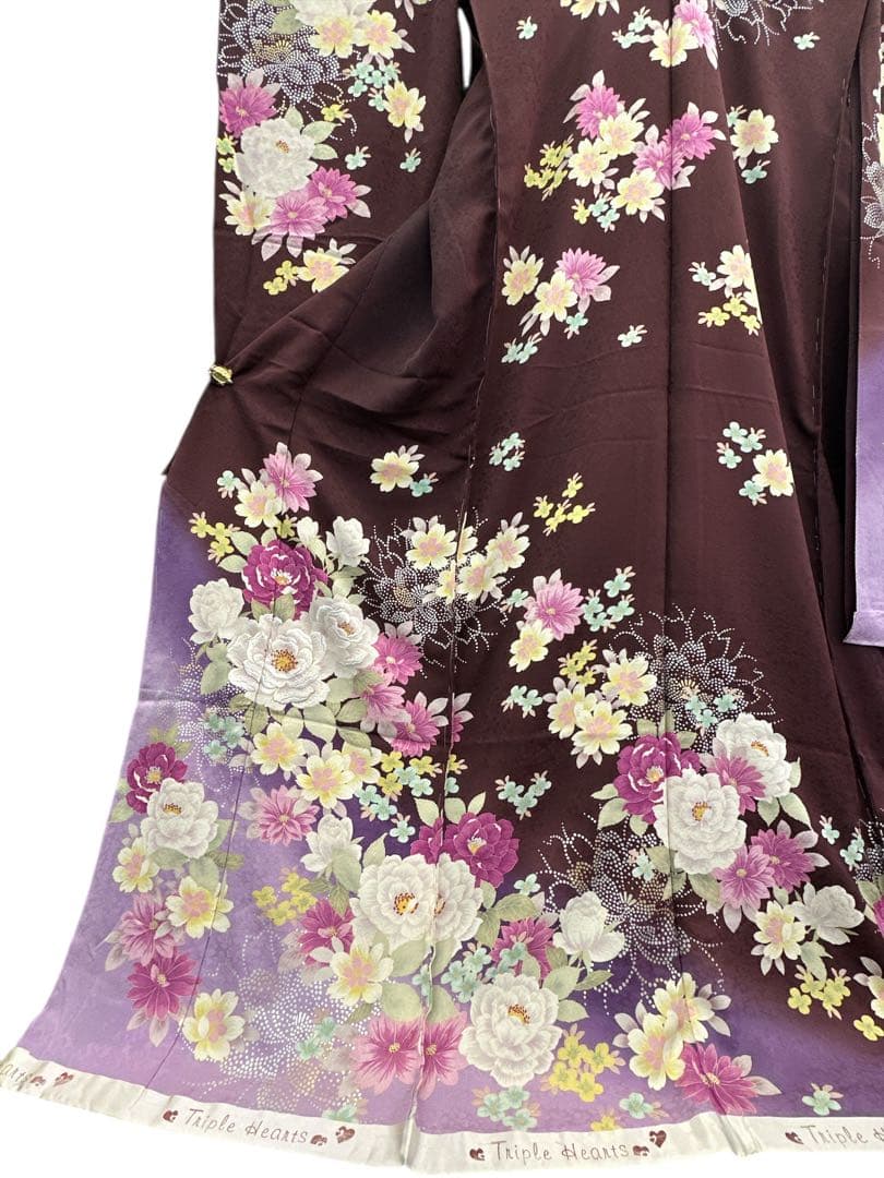 朝*雨様 正絹 振袖 仮絵羽 未仕立て品 1202