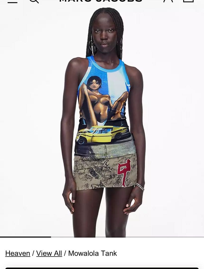 Mowalola heaven by marcjacobs コラボ　タンクトップ