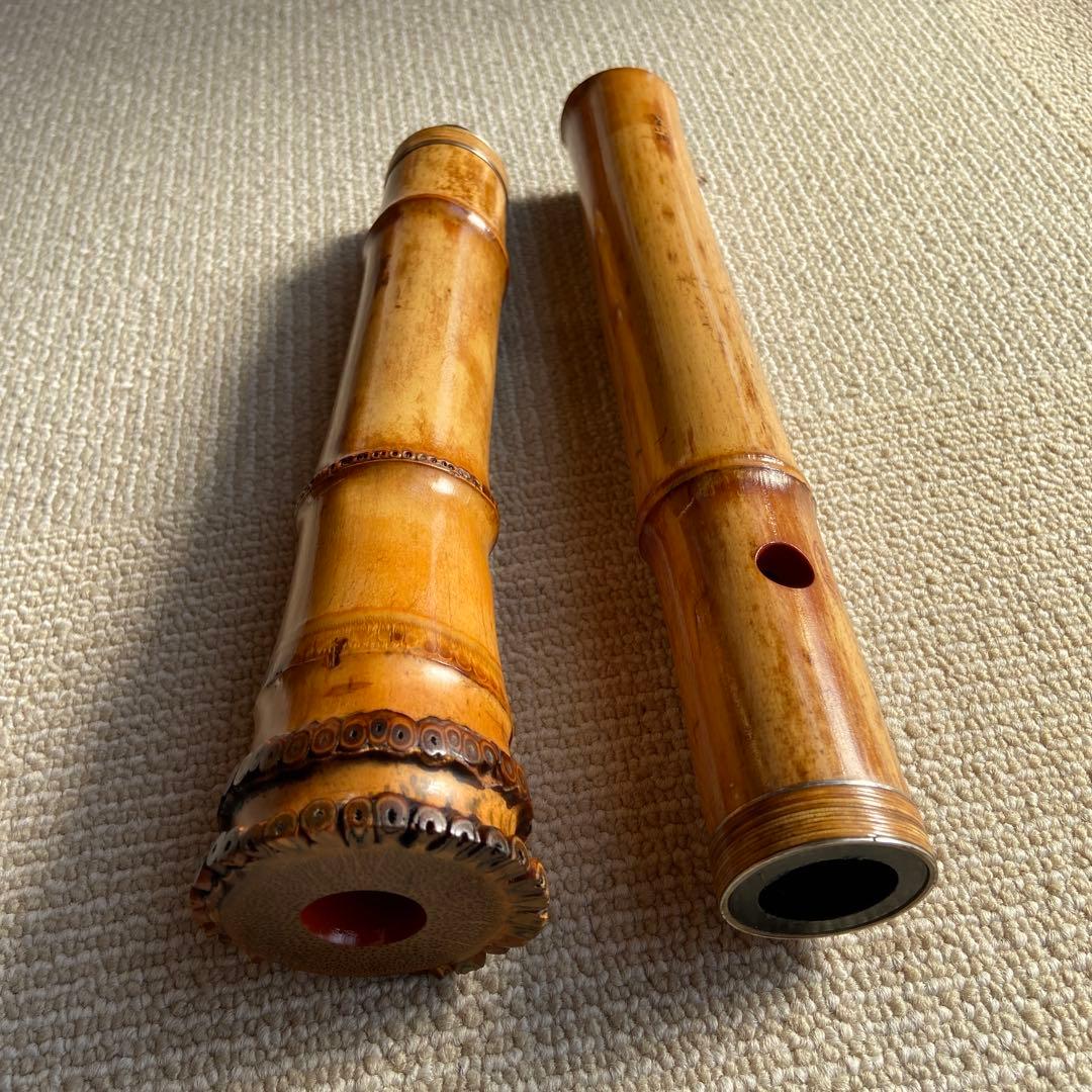 250⭐️尺八　一尺六寸管金唄口　精華銘四印